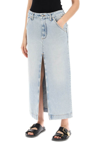 Darkpark erika's denim midi skirt in