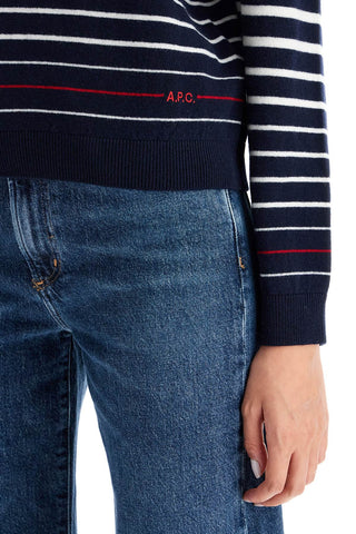 A.P.C. "striped wool billie pullover