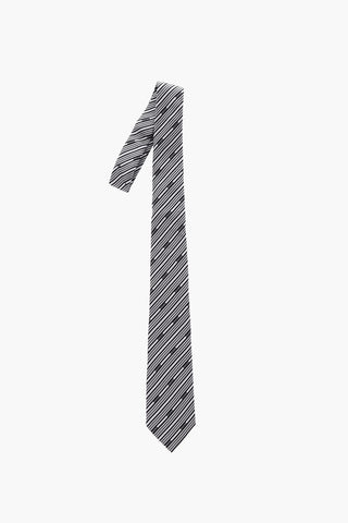 Moschino All Over Logo Silk Tie