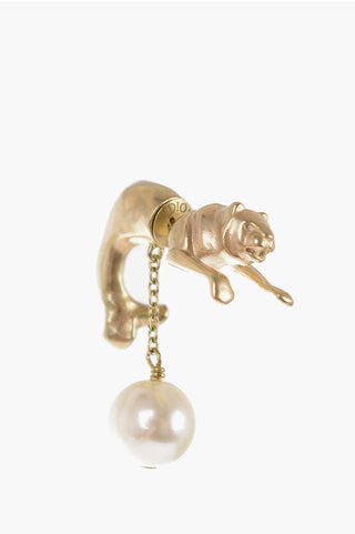 Dior Animal-Shaped Single Earring With Penant Bead