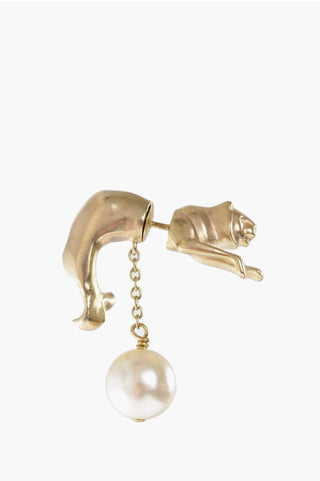 Dior Animal-Shaped Single Earring With Penant Bead