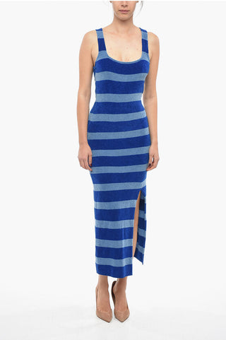 Marni Awning Striped Chenille Maxidress