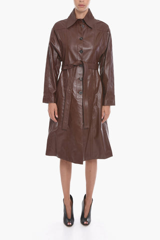 Ambush Belted Soft-leather Trench