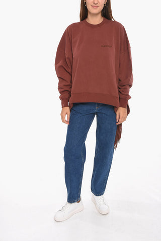 Ambush Brushed-cotton MULTICORD Crewneck Sweatshirt with Logo embro