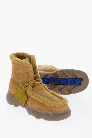 Burberry Chunky Sole Shearling Boots