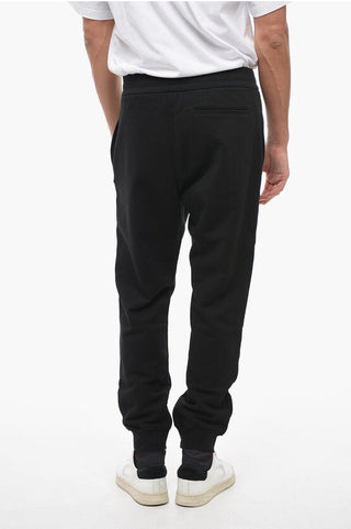 Versace Cotton Sweatpants with Flocked Logo