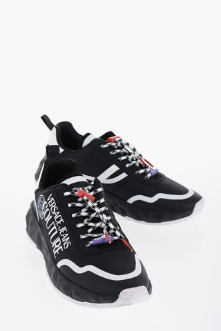 Versace COUTURE Low-Top Sneakers With Logo Print And Drwasrings