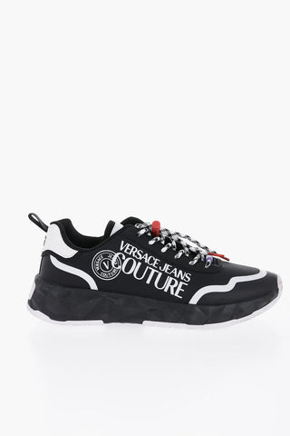 Versace COUTURE Low-Top Sneakers With Logo Print And Drwasrings