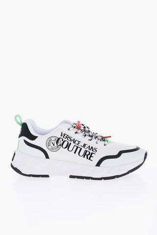 Versace COUTURE Low-Top Sneakers With Logo Print And Drwasrings