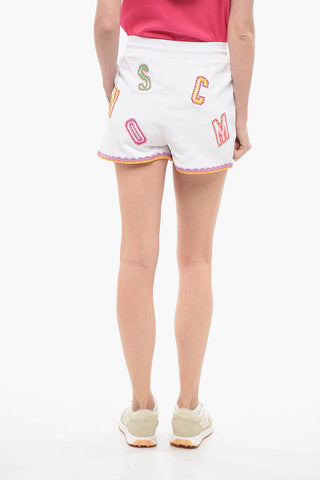 Moschino COUTURE! Sweatshorts with Crochet Details