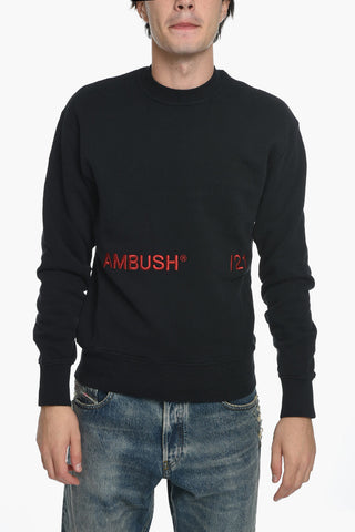 Ambush Crew Neck /21 Cotton Sweatshirt with Embroidered Logo