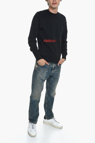 Ambush Crew Neck /21 Cotton Sweatshirt with Embroidered Logo