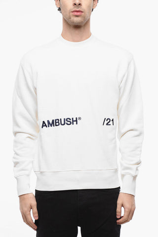 Ambush Crew Neck /21 Cotton Sweatshirt with Embroidered Logo