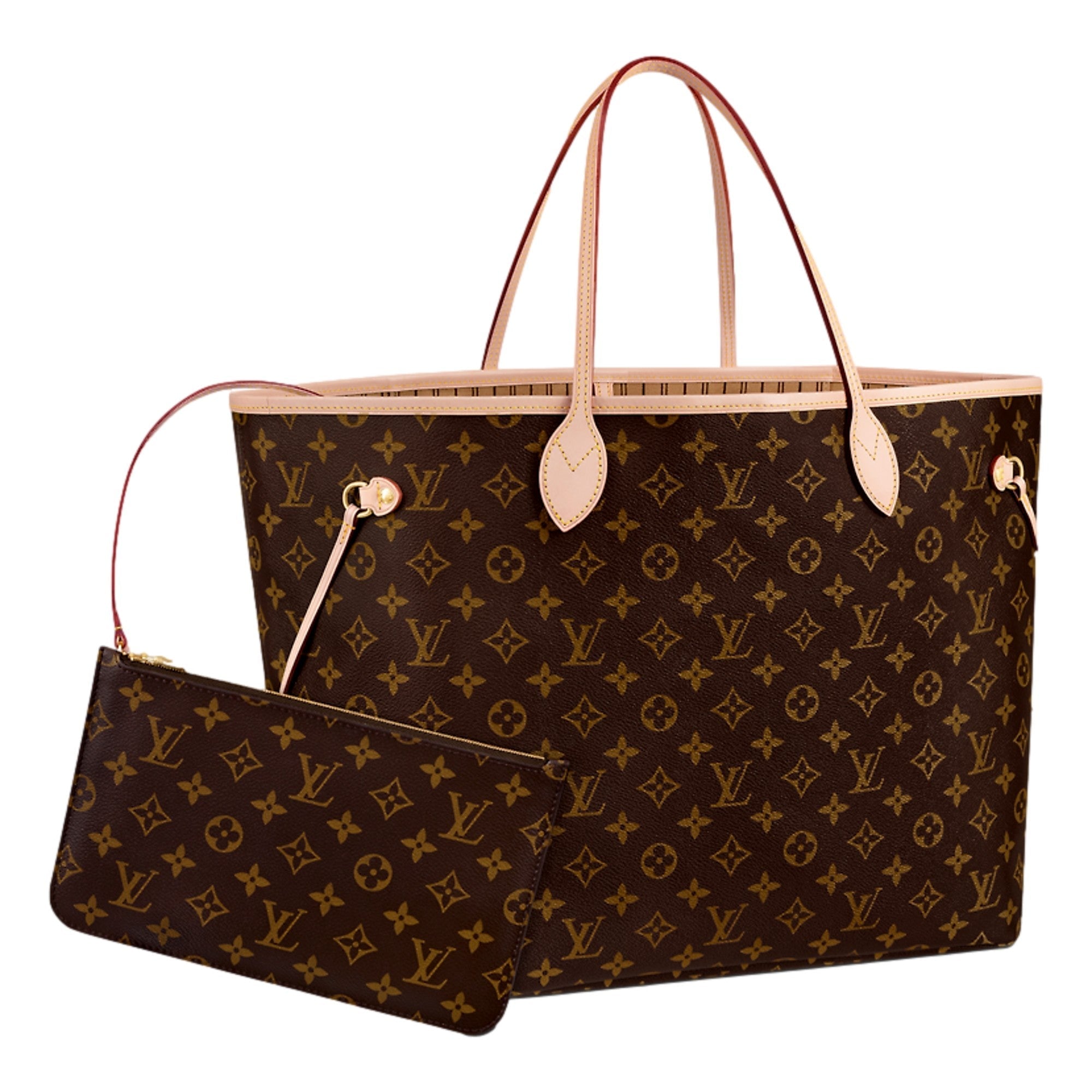 Louis Vuitton Neverfull Brown Tote Monogram Canvas MM