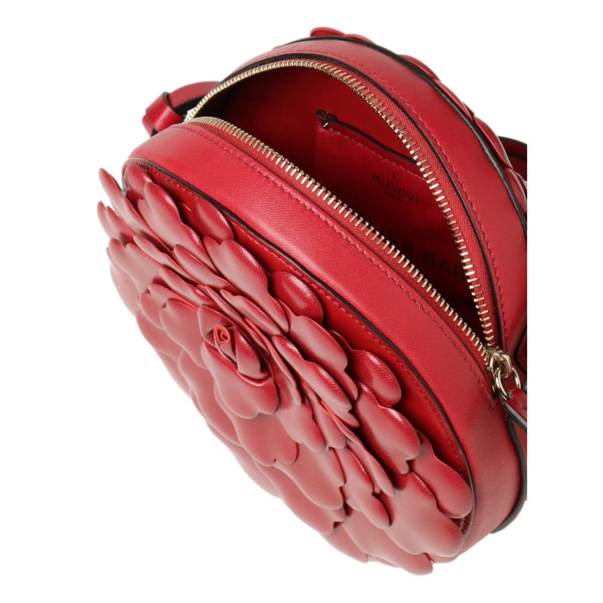 Valentino Garavani Atelier Bag 03 Oro Rose Edition Red Leather Crossbody Bag