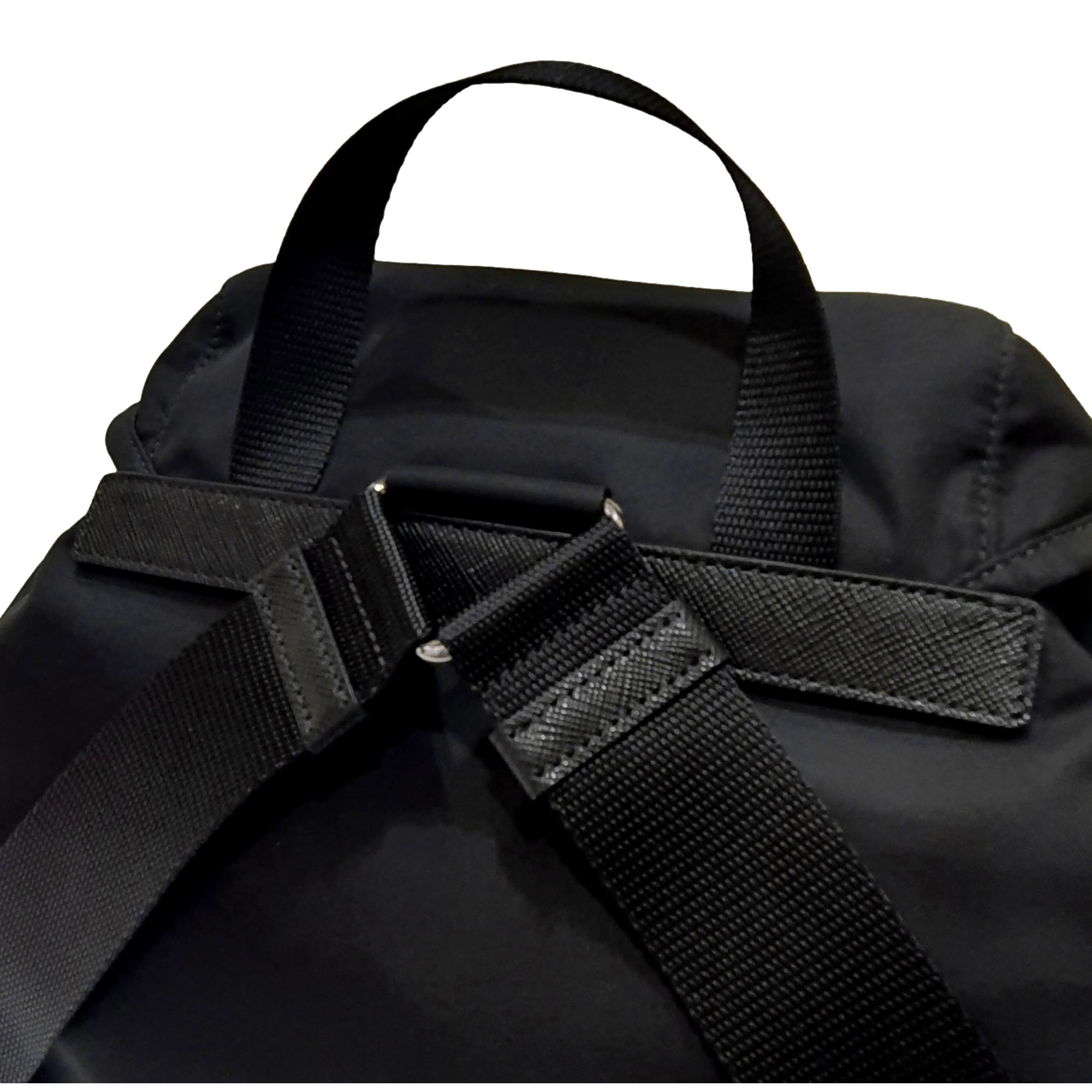 Prada Re-Nylon Black Drawstring Small Rucksack Backpack