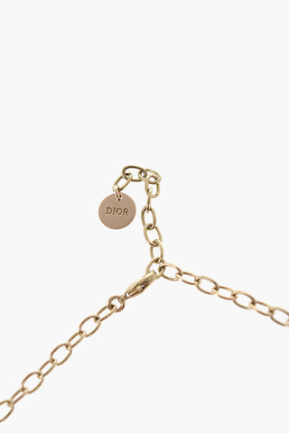 Dior Golden-Effect Choker Necklace