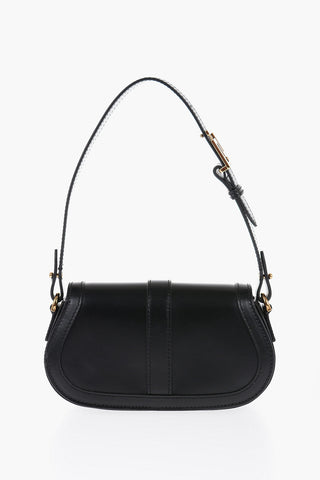 Versace GRECA GODDESS Leather Saddle Bag with Greca Application