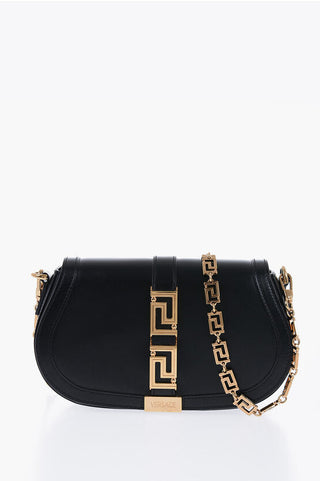 Versace GRECA GODDESS Leather Shoulder Bag with LA GRECA Shoulder St