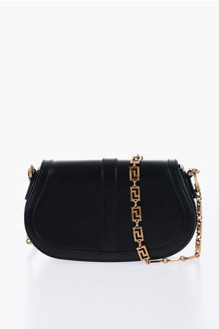 Versace GRECA GODDESS Leather Shoulder Bag with LA GRECA Shoulder St