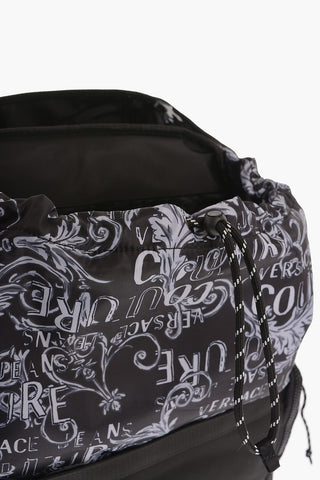 Versace JEANS COUTURE All-Over Logo Multipockets Backpack