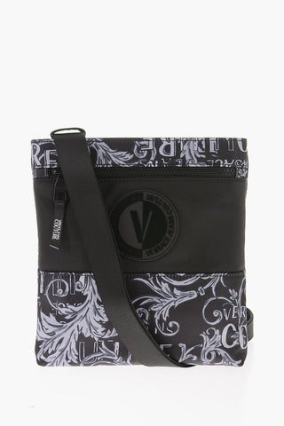 Versace JEANS COUTURE Baroque Motif RANGE Crossbody Bag with Maxi Sh