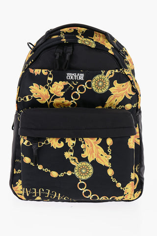 Versace JEANS COUTURE Baroque Printed RANGE ICONIC Backpack with Max