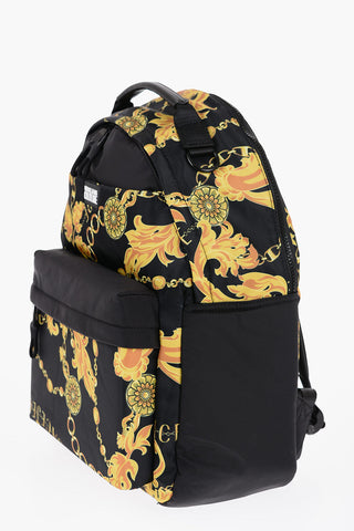 Versace JEANS COUTURE Baroque Printed RANGE ICONIC Backpack with Max