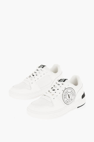 Versace JEANS COUTURE Leather and Fabric STARLIGHT Low Top Sneakers