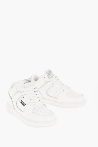 Versace JEANS COUTURE Leather MEYSSA Sneakers with Iridescent Detail