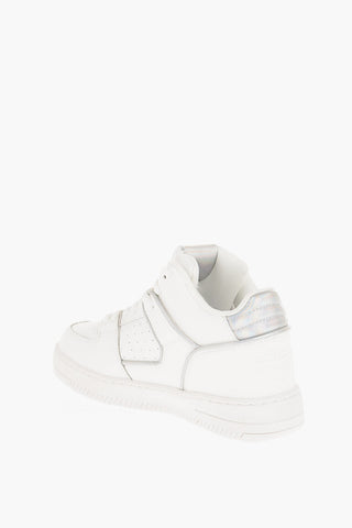 Versace JEANS COUTURE Leather MEYSSA Sneakers with Iridescent Detail