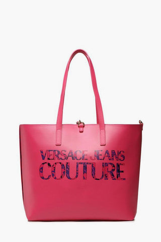 Versace JEANS COUTURE Saffiano Faux Leather Reversible Tote Bag