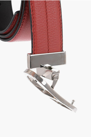 Dior Leather Belt With Logo Buckle