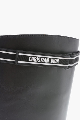 Dior Leather D-RACER Boots With Logoed Straps