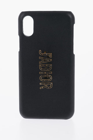 Dior Leather Iphone X/XS J'ADIOR Case with Metal Detail