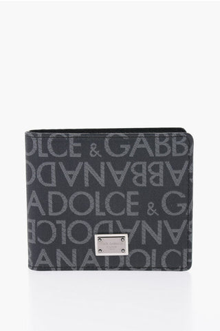 Dolce & Gabbana Leather Logoed Bifold Wallet with Metal Detail