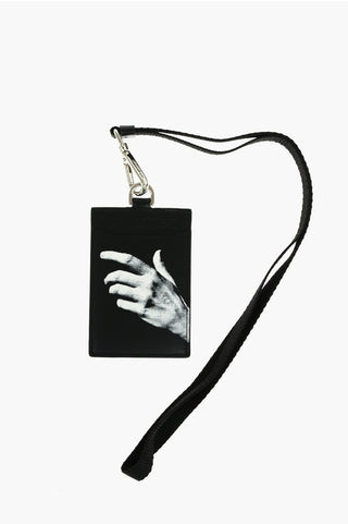 Neil Barrett Leather THE OTHER HAND Badge Holder