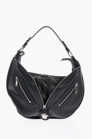 Versace Logoed REAPAT Hobo Bag with Zip Detail