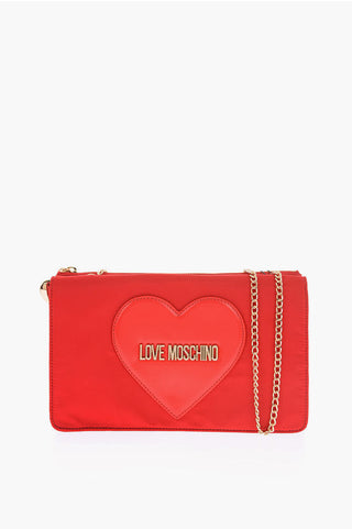 Moschino LOVE Bag with Chain Shoulder Strap and Heart Charm