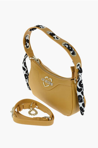 Moschino LOVE faux leather baguette bag with neckerchief