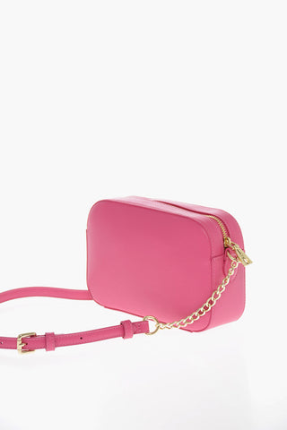 Moschino LOVE Faux Leather Crossbody Bag with Golden Details