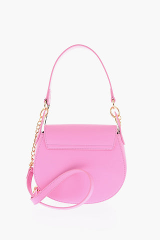 Moschino LOVE Faux Leather Crossbody Bag with Mini Golden Monogram