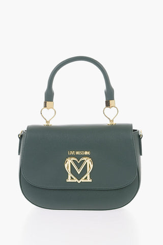 Moschino LOVE Faux Leather Handbag with Removable Shoulder Strap