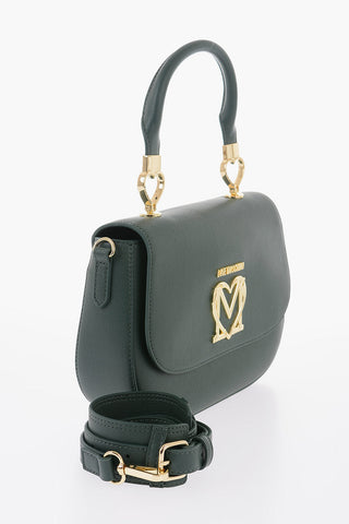 Moschino LOVE Faux Leather Handbag with Removable Shoulder Strap