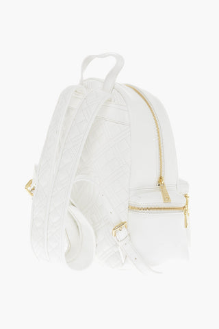 Moschino LOVE faux Leather Quilted Backpack with Golden Details