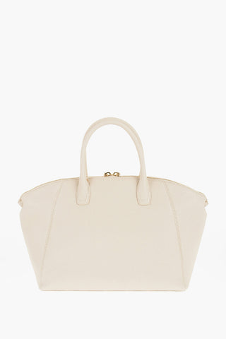 Moschino LOVE Faux Leather Tote Bag with Golden Logo