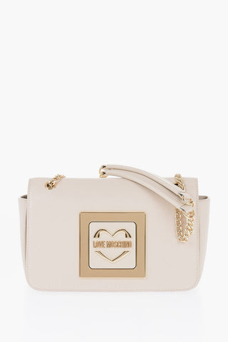 Moschino LOVE Logoed Bag with Chain Shoulder Strap