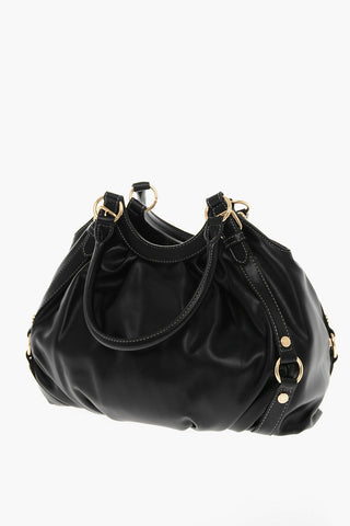 Moschino LOVE MOSCHINO Faux Leather Bucket Bag with Golden Details