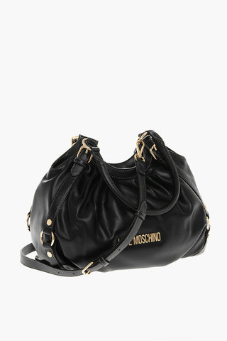 Moschino LOVE MOSCHINO Faux Leather Bucket Bag with Golden Details