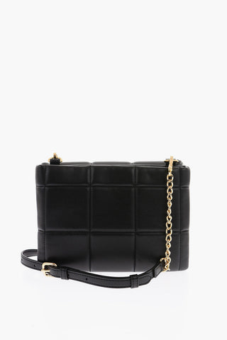 Moschino LOVE Quilted Faux Leather Bag with Removable Shoulder Strap